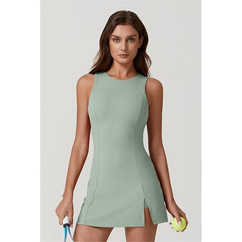 Women's round-neck tennis sleeveless golf sport dress